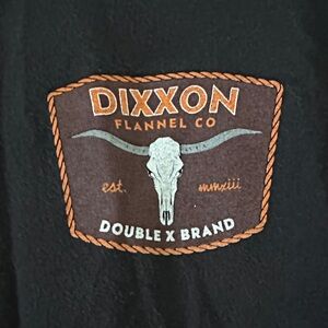 DIXXON Black and Brown T-Shirt with Logo Patch